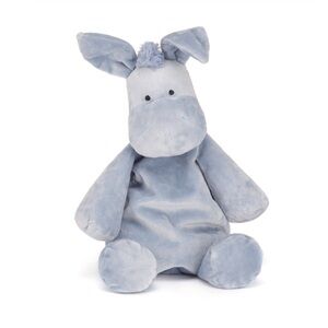 RETIRED Jellycat Dozydou Donkey Floppy Beanbag Plush 11'' HTF EUC